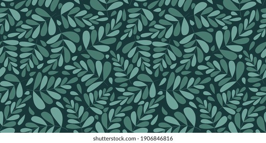 Organic motif, botanical motif background. Seamless pattern.Vector.