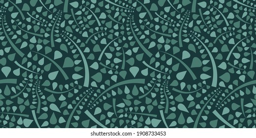 Organic motif, botanical motif background. Seamless pattern.Vector.