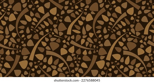 Organic motif, botanical motif background. Seamless pattern.Vector.