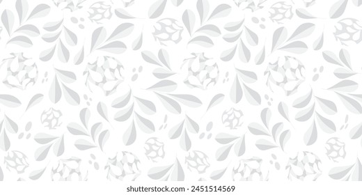 Organic motif, botanical motif background. Seamless pattern.Vector.