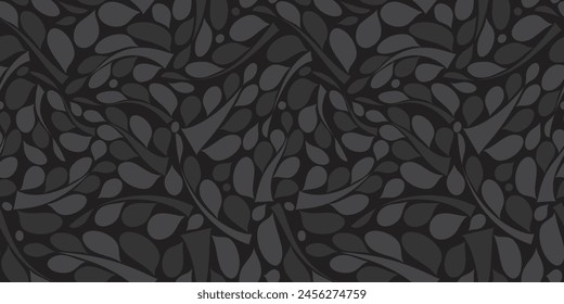 Organic motif, botanical motif background. Seamless pattern.Vector.