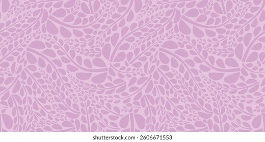 Organic motif, botanical motif background. Seamless pattern.Vector.