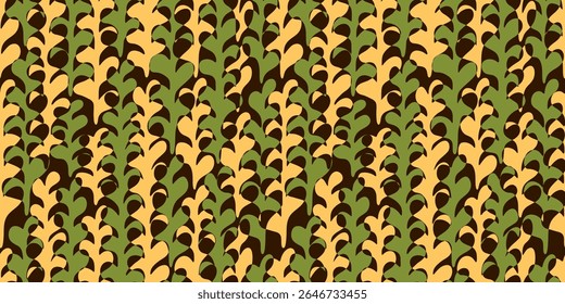 Organic motif, botanical motif background. Seamless pattern.Vector.