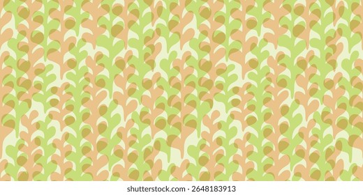 Organic motif, botanical motif background. Seamless pattern.Vector.