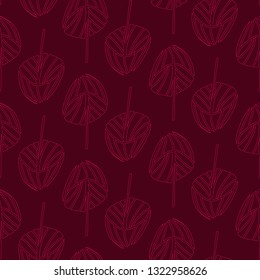 Organic mushroom nature seamless pattern
