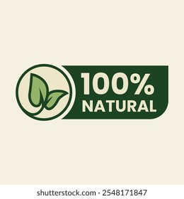 The Organic Natural Label is a clean vector design perfect for branding food-grade, sustainable, and bio-natural products. With its eco-friendly theme, it promotes nature, and "go green.