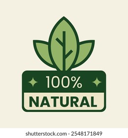 The Organic Natural Label is a clean vector design perfect for branding food-grade, sustainable, and bio-natural products. With its eco-friendly theme, it promotes nature, and "go green.