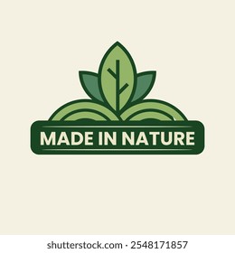 The Organic Natural Label is a clean vector design perfect for branding food-grade, sustainable, and bio-natural products. With its eco-friendly theme, it promotes nature, and "go green.