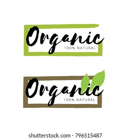 Organic and Natural Logo template
