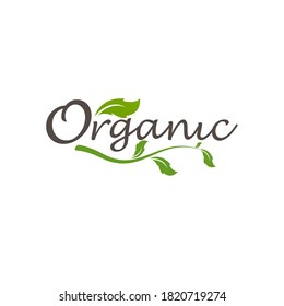 Organic natural product icon and elements vector