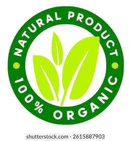 organic natural product label vektor