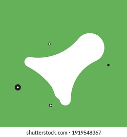 Organic nature abstract vector shape background