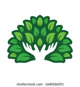 organic nature caring vector illustration design