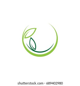 organic nature growth logo vector
