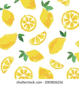 organic nature lemon summer pattern