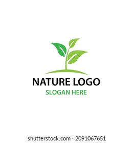 imagen vectorial de logotipo de naturaleza orgánica