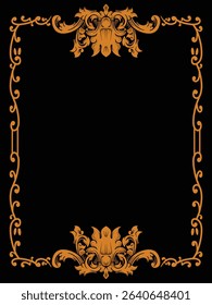 Organic Nature Ornamental Border Decorative Vector
