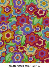 Organic Neutral Flower Texture
