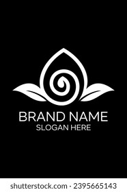 organic oil idea vector logo design