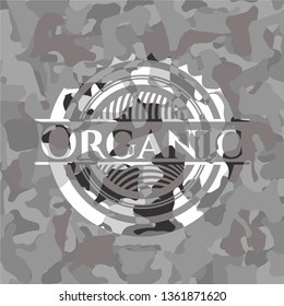Organic on grey camo pattern