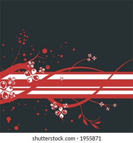 Organic page design - vector