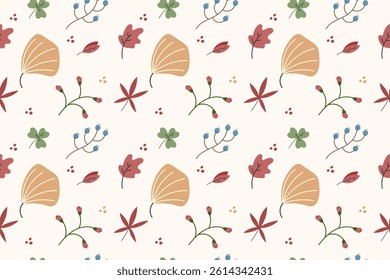 Organic pattern design of spring  fresh  leaf theme