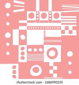 Organic Pattern - Lines, Squares, Circles