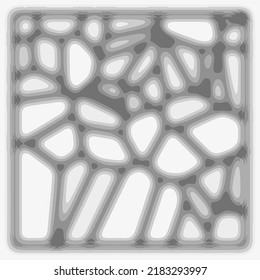 Organic pattern made with generative algorithm Voronoi fracture. Abstract geometric background.