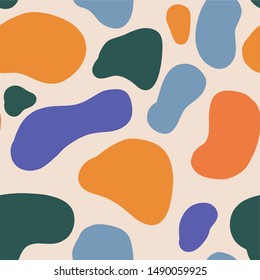 Organic pattern memphis style background, shapes Repeat,