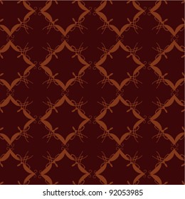 organic pattern on red background