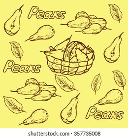 organic pattern pear retro styles