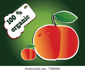 organic peach