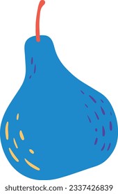 Organic Pear Hand Drawn Illustration