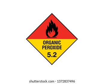 Organic Peroxide 5.2 Hazchem Symbol