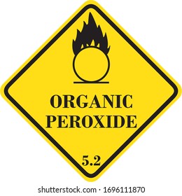 Organic Peroxide Symbol Sign .Vector