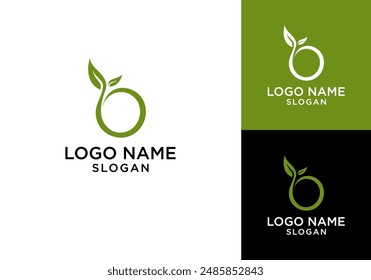 organic plant seed logo vector design template