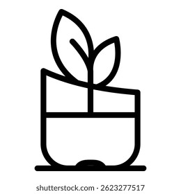 Icono de plástico orgánico. Icono de Vector de plástico orgánico para Diseño web aislado sobre fondo blanco
