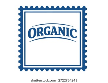 organisches Briefmarken-Vektorsymbol auf weißem Hintergrund
Vektor-Briefmarke auf weißem Hintergrund