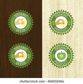 Organic product green label
