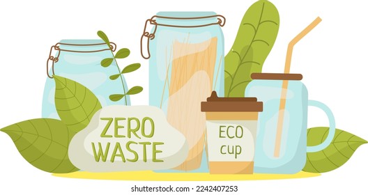 Producto orgánico del concepto de comestibles, ilustración vectorial. Bolsa ecológica con fruta natural de alimentos de diseño de mercado de dibujos animados. Reciclaje de desechos para ecología verde
