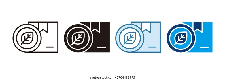 Organic Product Icon Set Multiple Style Collection