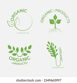 Organic product icon vector design.