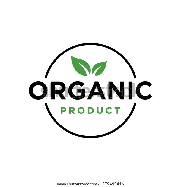 Organic Product Label Emblem Design Vector Stock Vector (Royalty Free ...