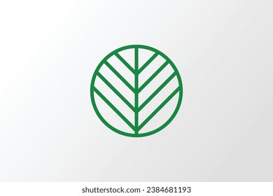 Organic product logo, Leaf icon, farm logo, green nature vector icon illustration