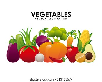 organic product over  white background vector illustration