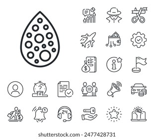 Organic product sign. Salaryman, gender equality and alert bell outline icons. No artificial colors line icon. Natural flavors symbol. Artificial colors line sign. Vector