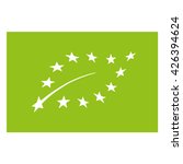 Organic product symbol , EU organic vector illustration