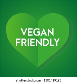 Organic product, vegan friendly heart vector.  Love nature. Green hearth, vegan friendly. For comercial use. 