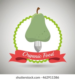 organic products farm fresh vector illustration graphic