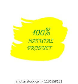 Organic products icon, food package label vector graphic design. Organic food logo, no chemicals sign, vector natural, organic food, bio, eco label and shape. Acrylic grunge tag organic farming label.